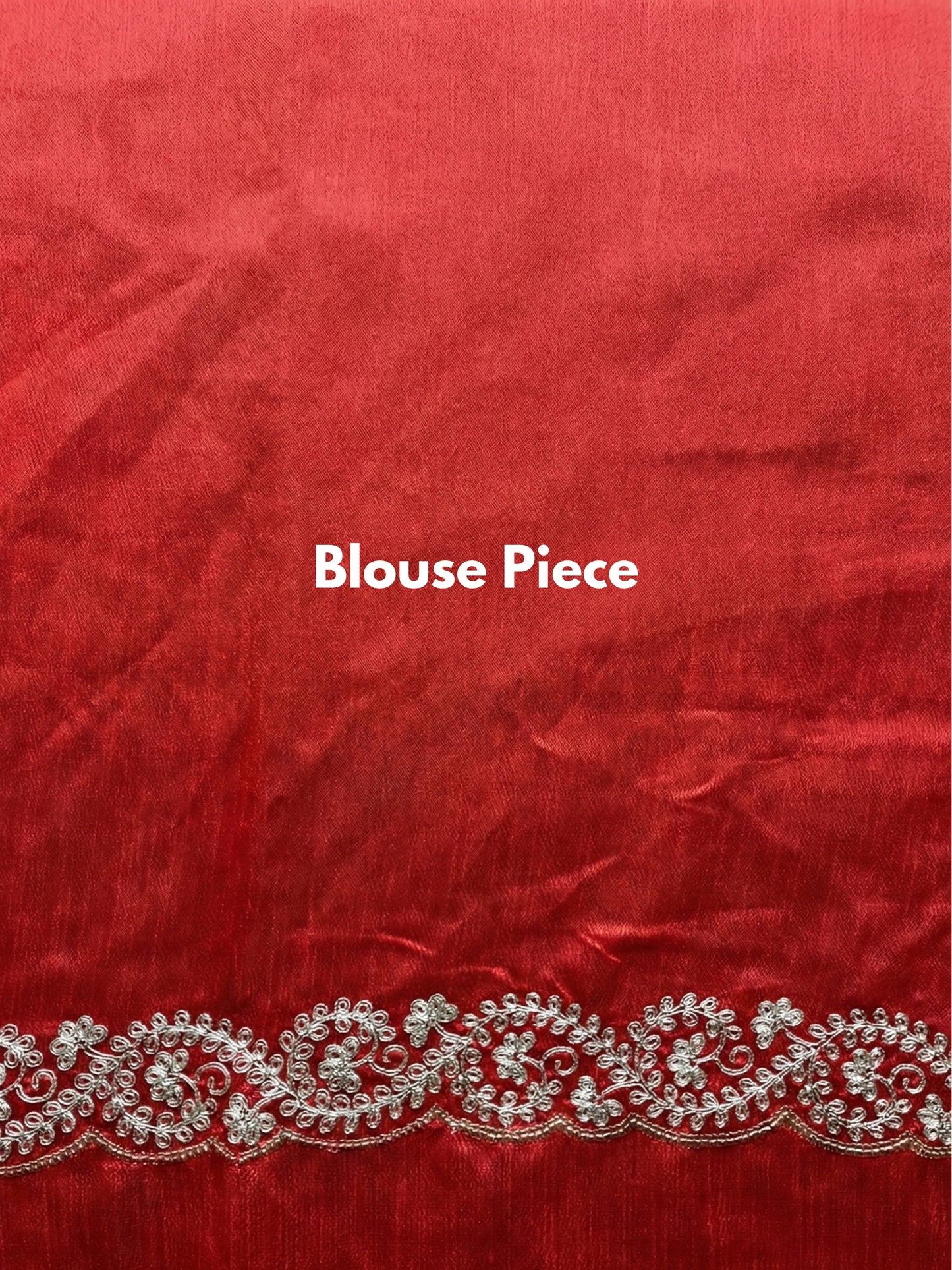 Red Bandhani Printed Georgette Saree