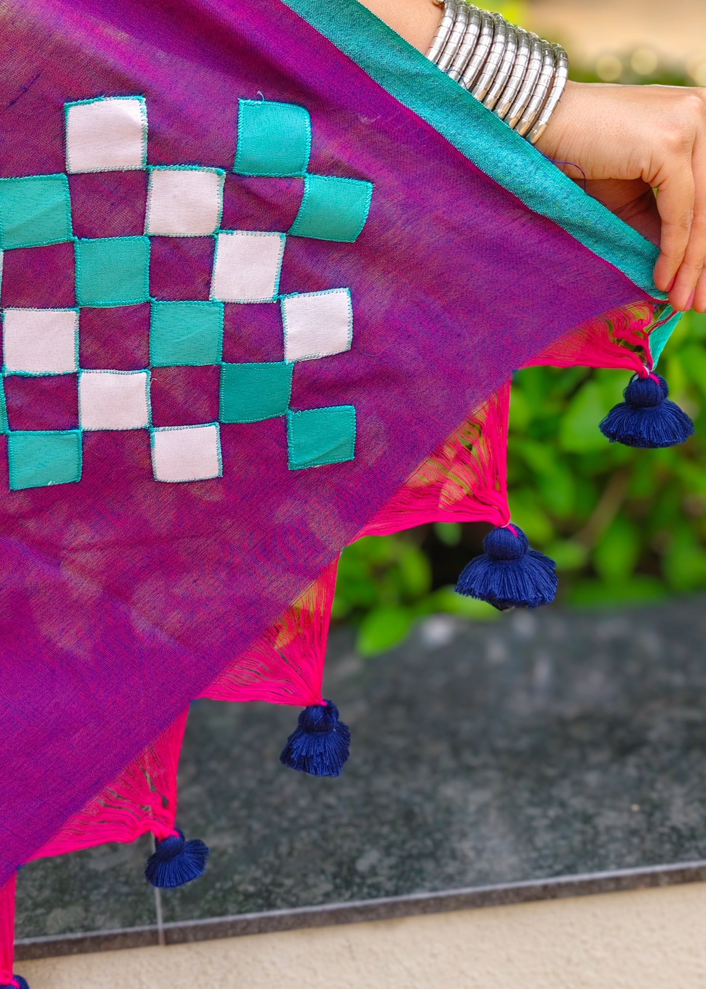 Jamuni Patchwork Soft Cotton Saree